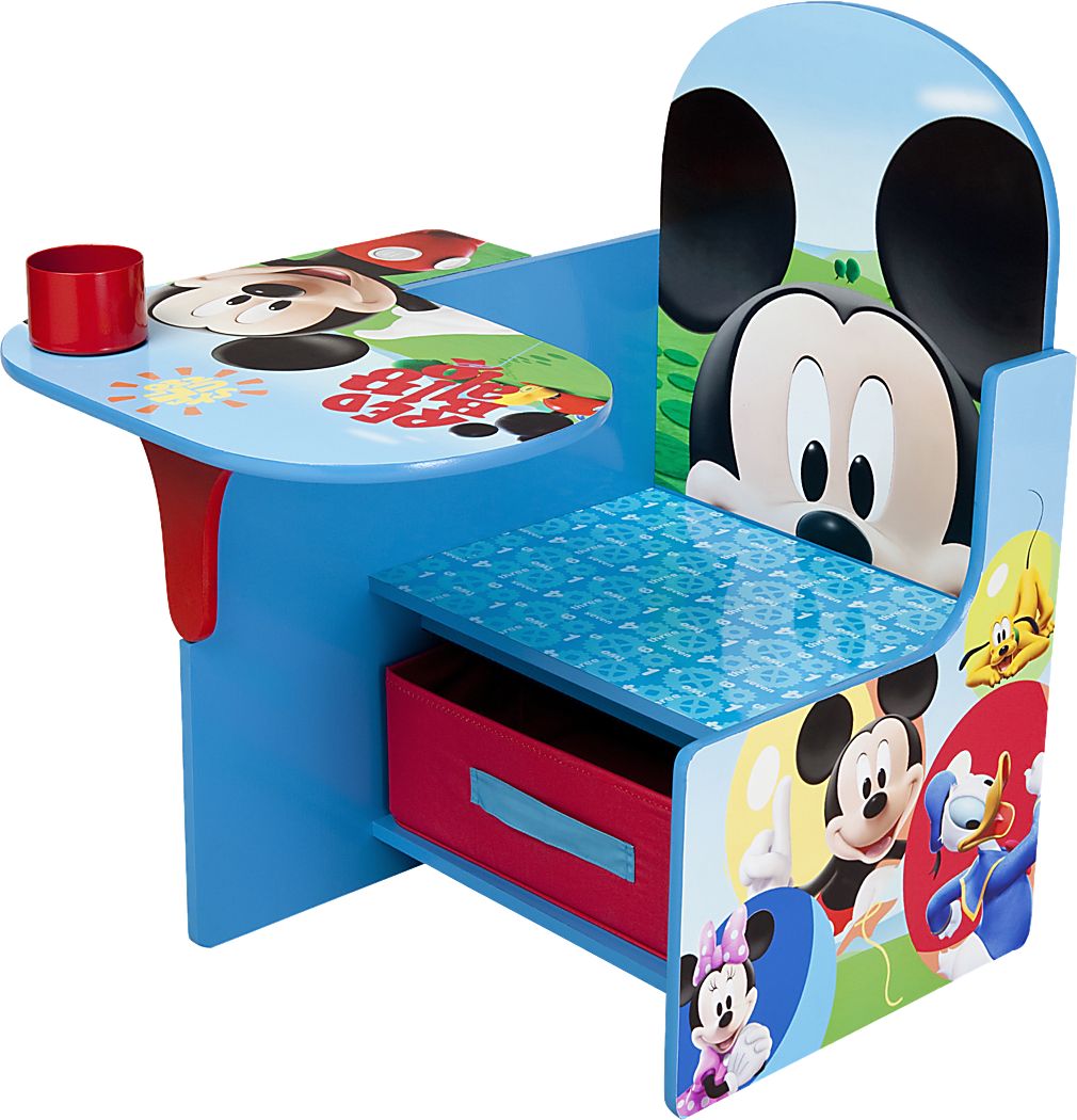 Rooms To Go Kids Disney Mickey Mouse Blue Chair Desk
